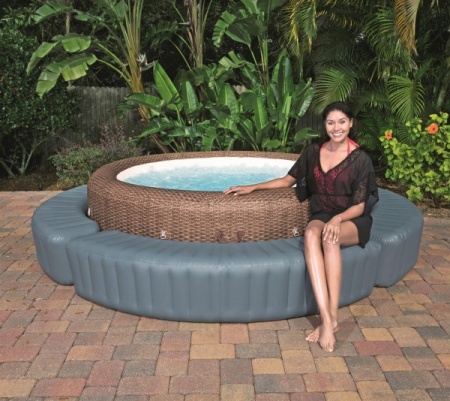 Bestway 58432 BW Надувная скамейка для СПА бассейнов, 198х40х40см Bestway 58432 BW Надувная скамейка для СПА бассейнов, 198х40х40см